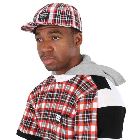 New Burberry Logo Tartan Baseball Cap Men - Picture 5 of 5